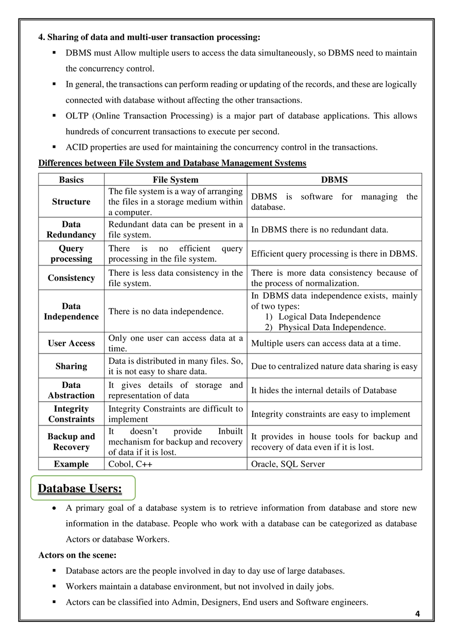 Unit- I: Introduction to Databases - Page 11