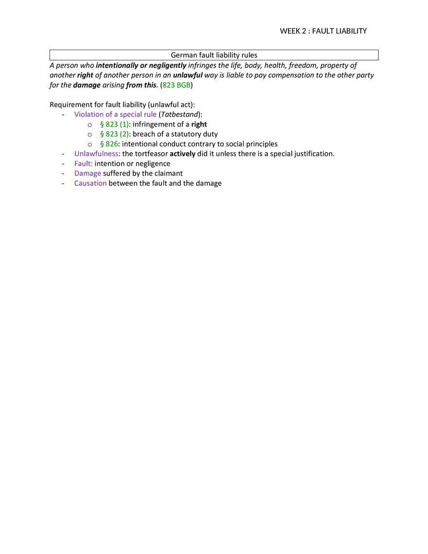Week 2: Fault Liability - Page 2