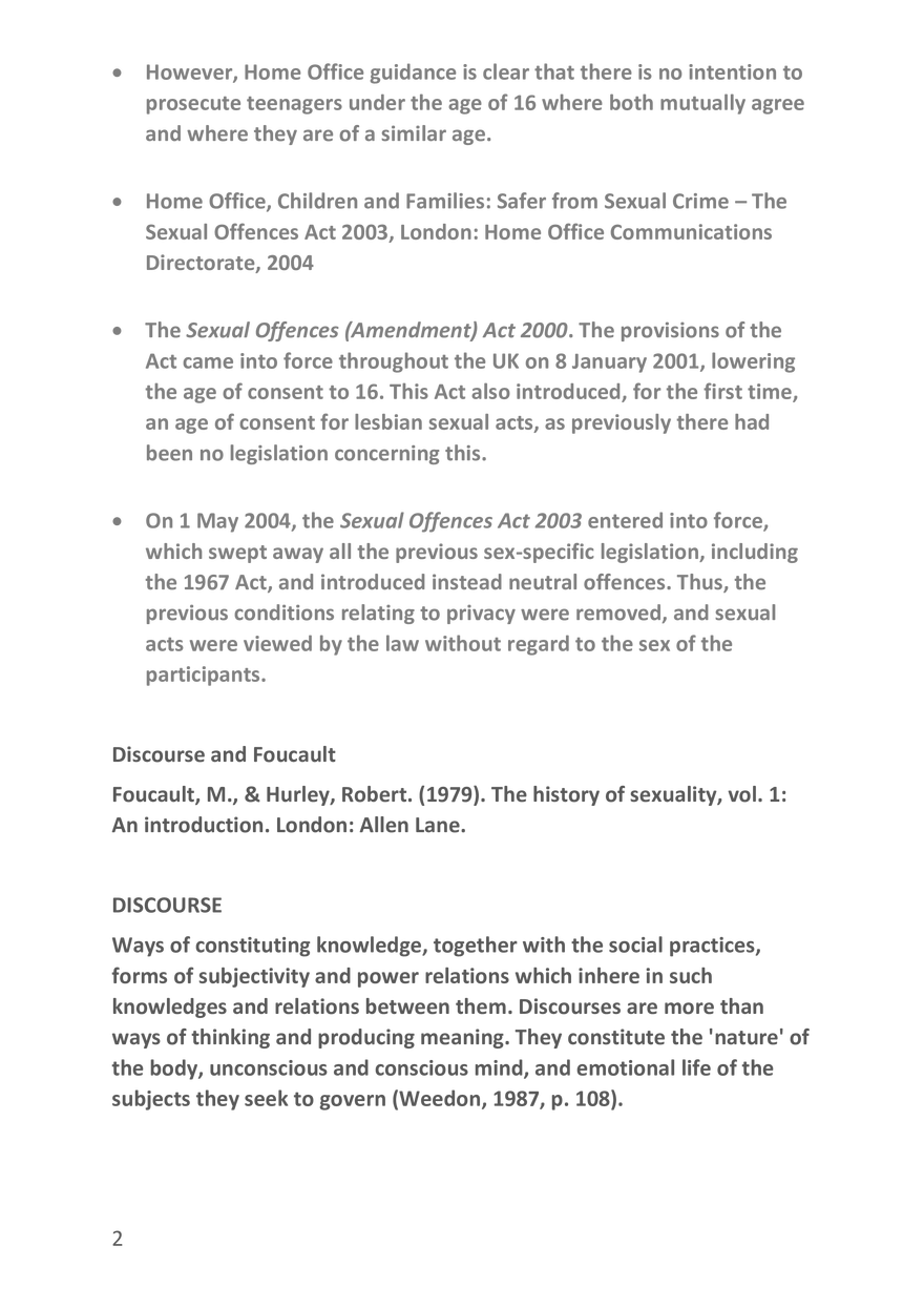 Week One - Sex, Sexuality, Power and Oppression - Discourse - Page 2