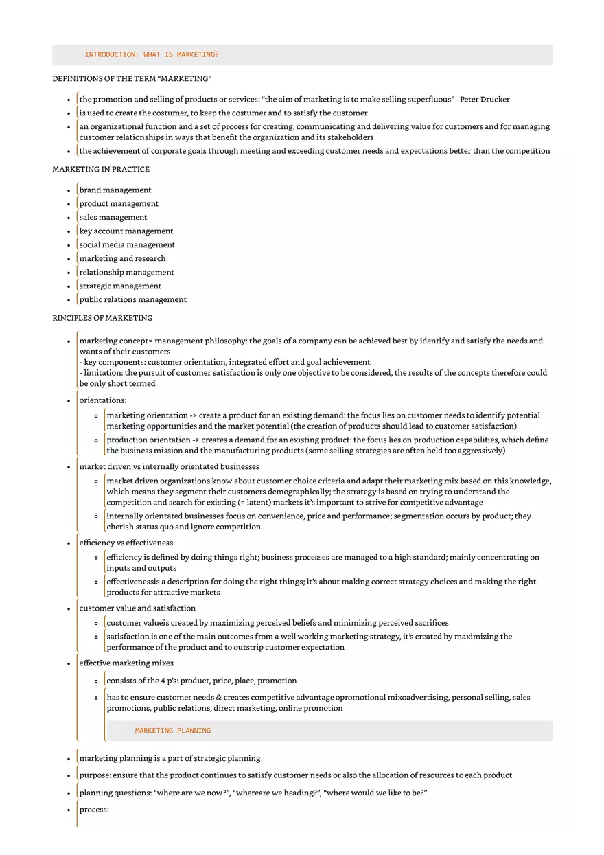 Introduction: What is Marketing? - Page 1