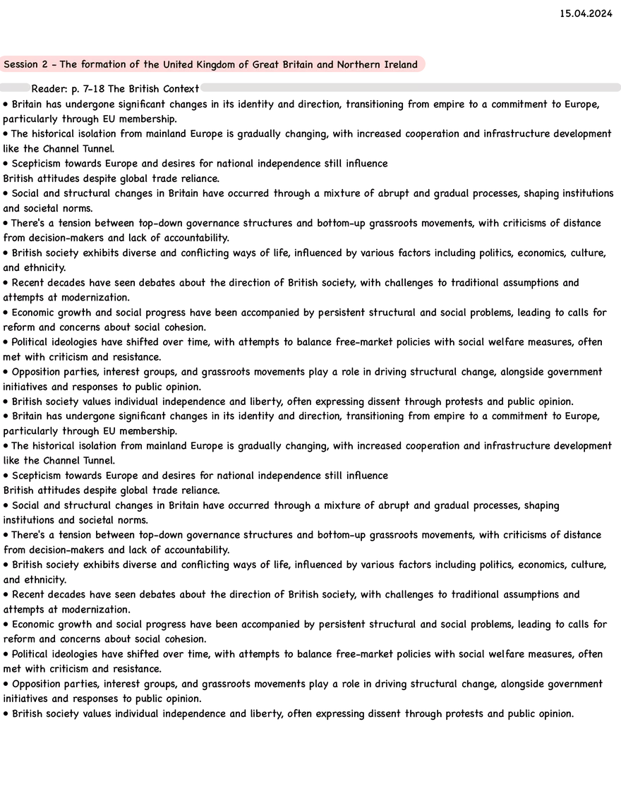 Session 2 - The Formation of the United Kingdom of Great Britain - Page 1