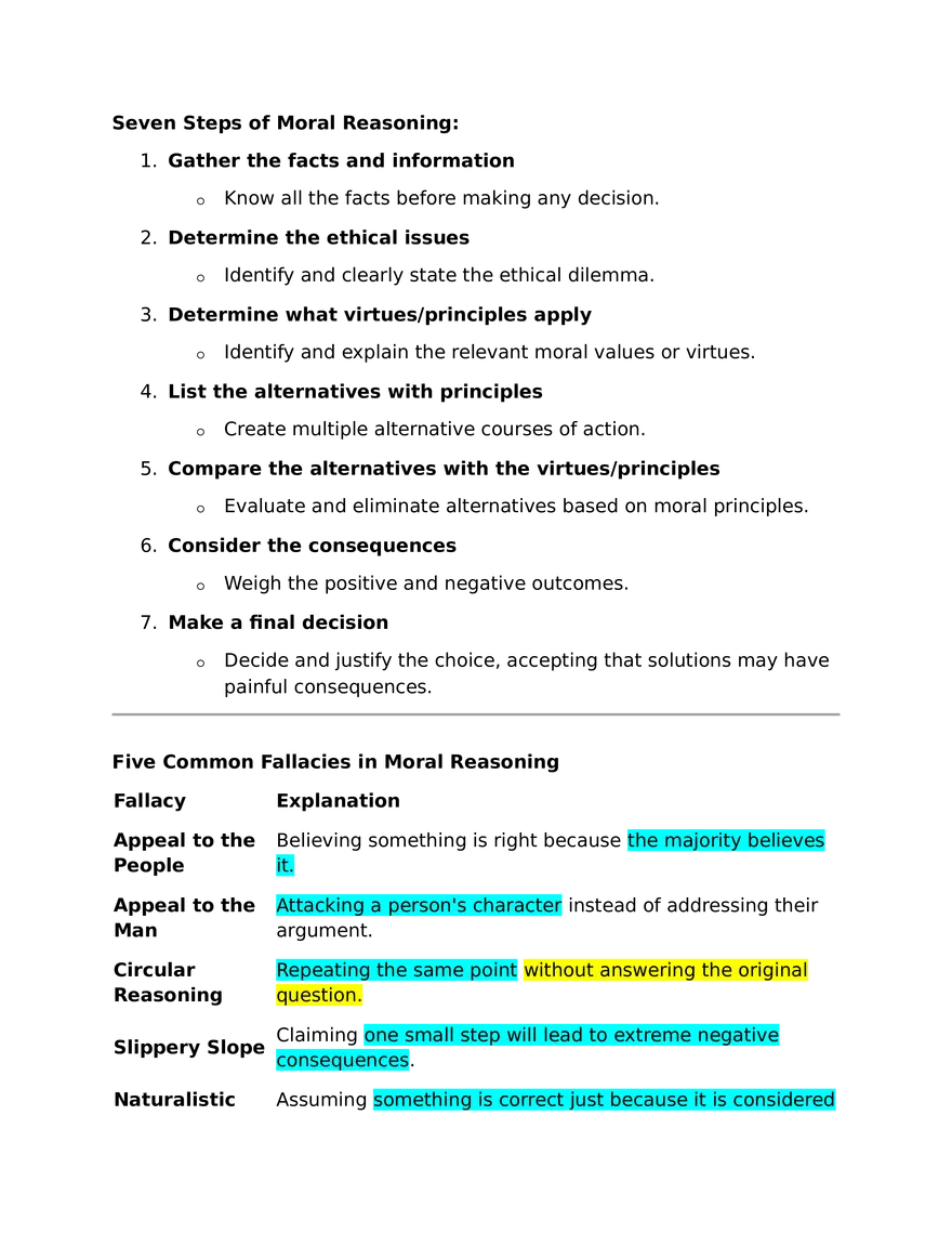 Definition of Ethics - Page 3