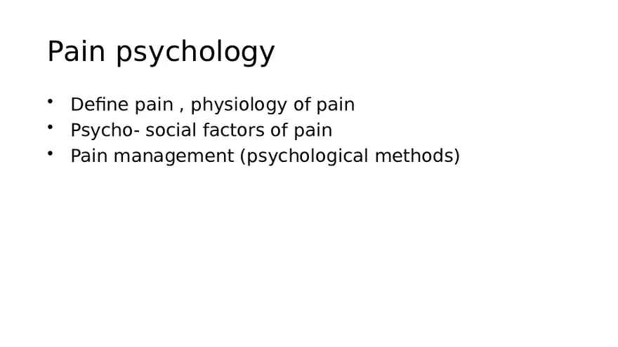 Pain Psychology - Page 2