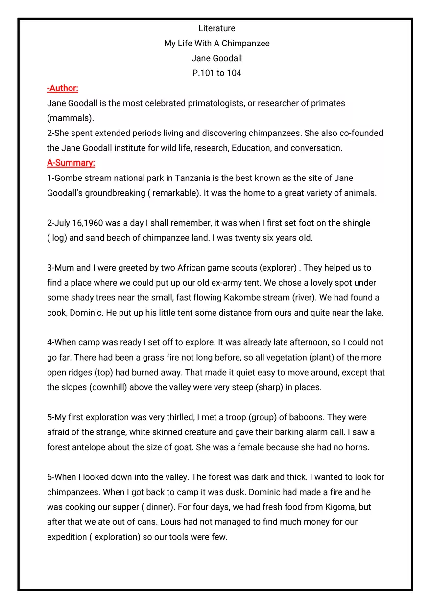 My Life With a Chimpanzee - Page 1