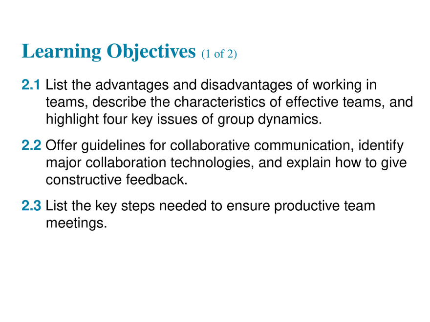 Chapter 2 Collaboration, Interpersonal Communication, and Business Etiquette - Page 2