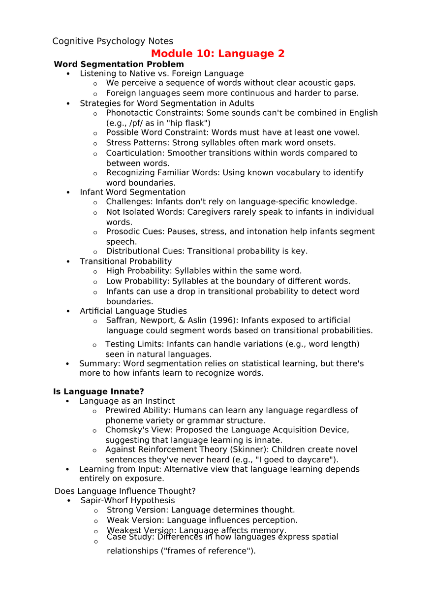 Module 10 Language 2 - Page 1