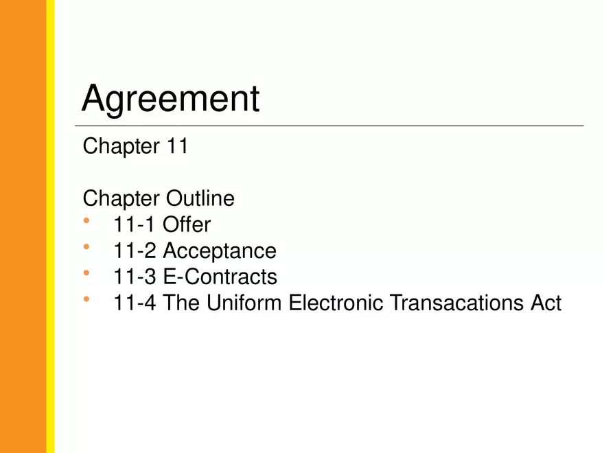 Chapter 11 Agreement - Page 1