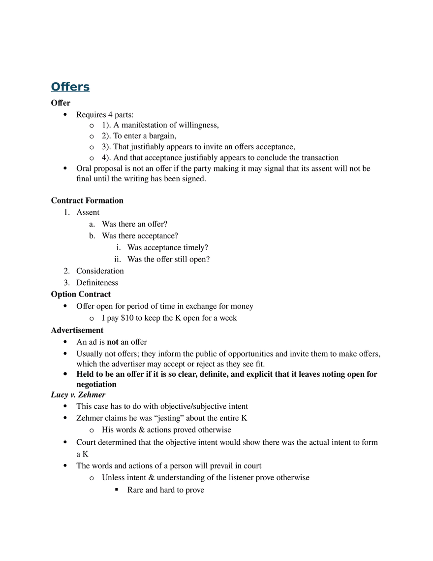 Intro to Contract Law - Page 13