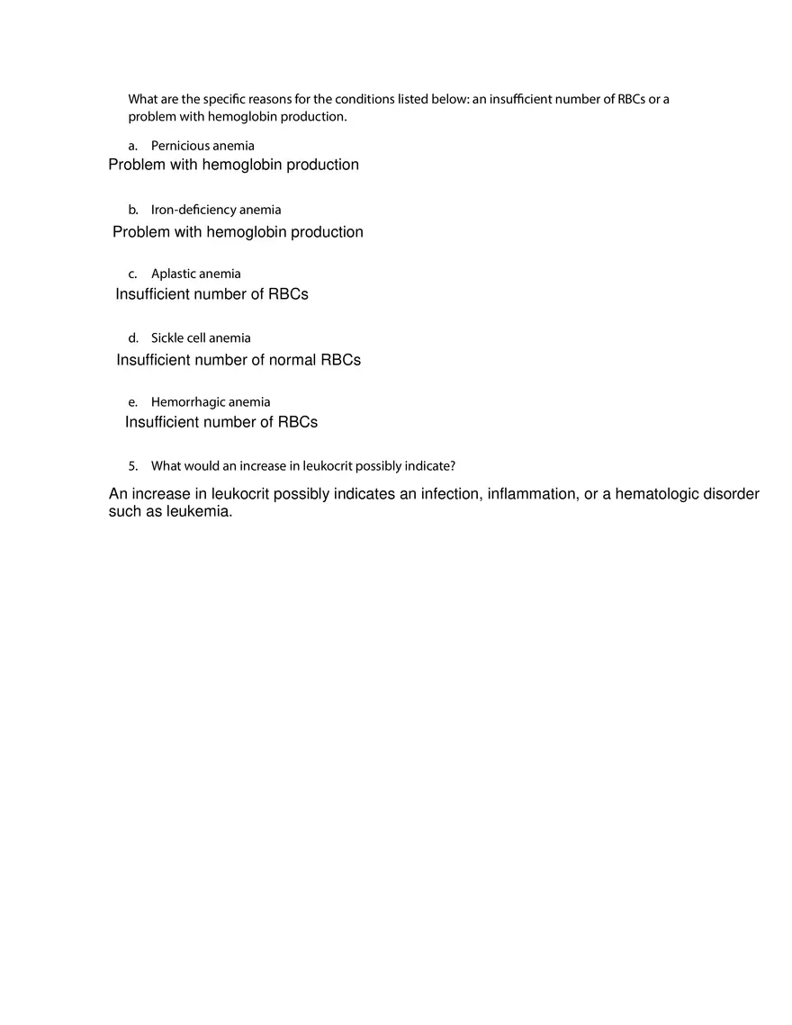 Blood Worksheet Lab 2 - Page 3