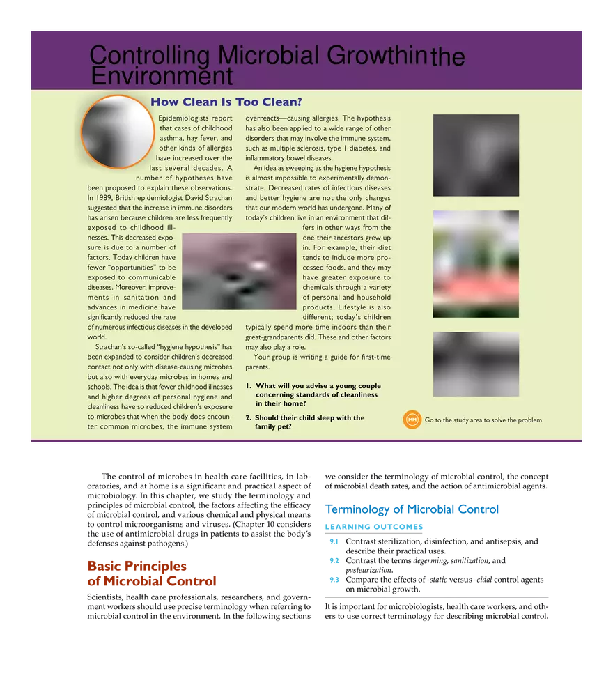 Controlling Microbial Growth in the Environment - Page 1
