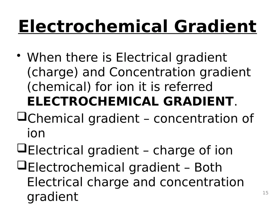 Transport Across Cell Membrane - Page 7