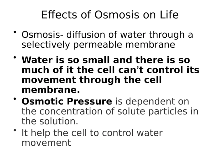 Transport Across Cell Membrane - Page 15