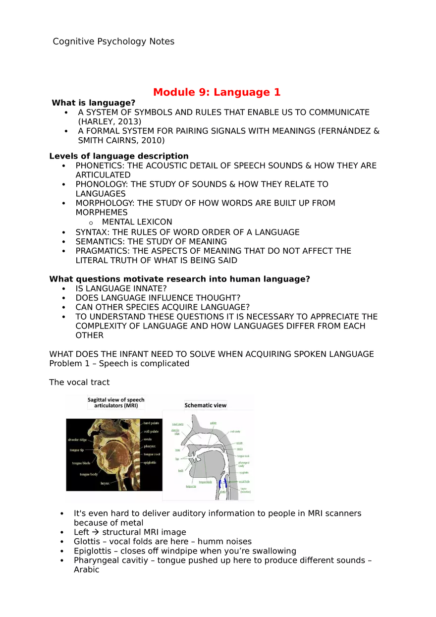 Module 9 Language 1 - Page 1