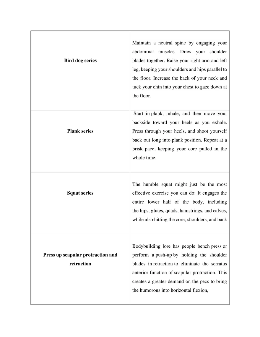 Non Locomotor Movemets - Page 4