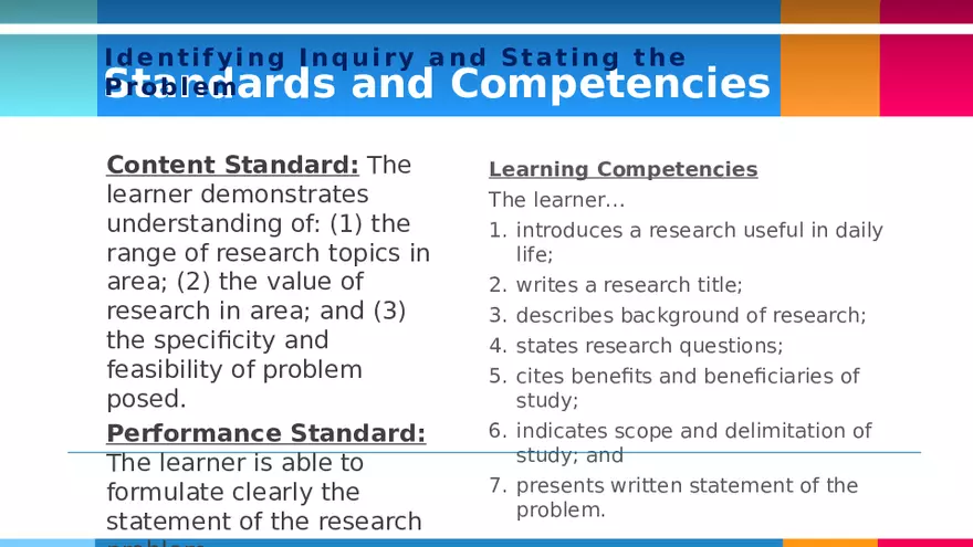 Session 1B Identifying Inquiry and Stating the Problem - Page 2