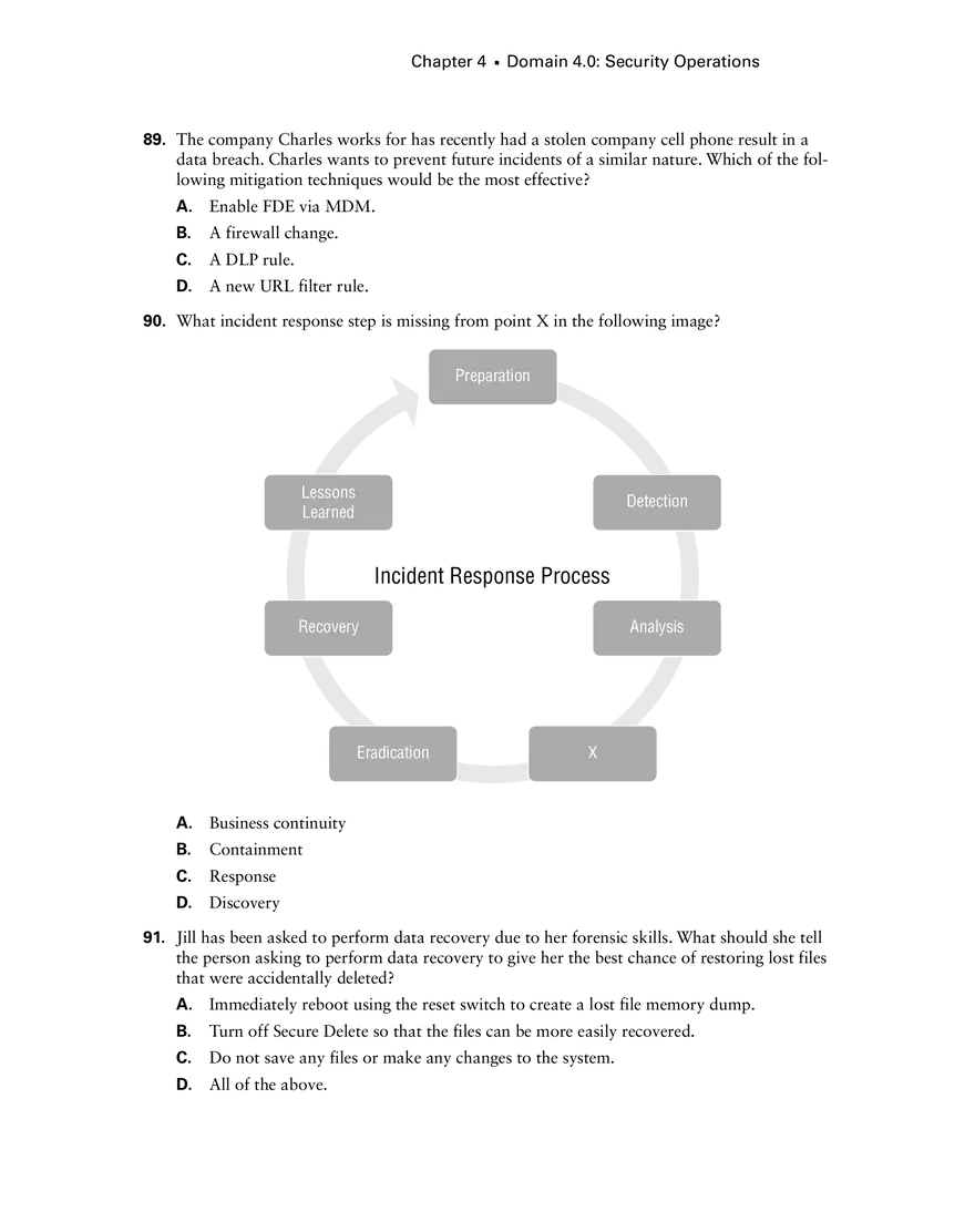 Chapter 4 Domain 4.0 Security Operations - Page 11