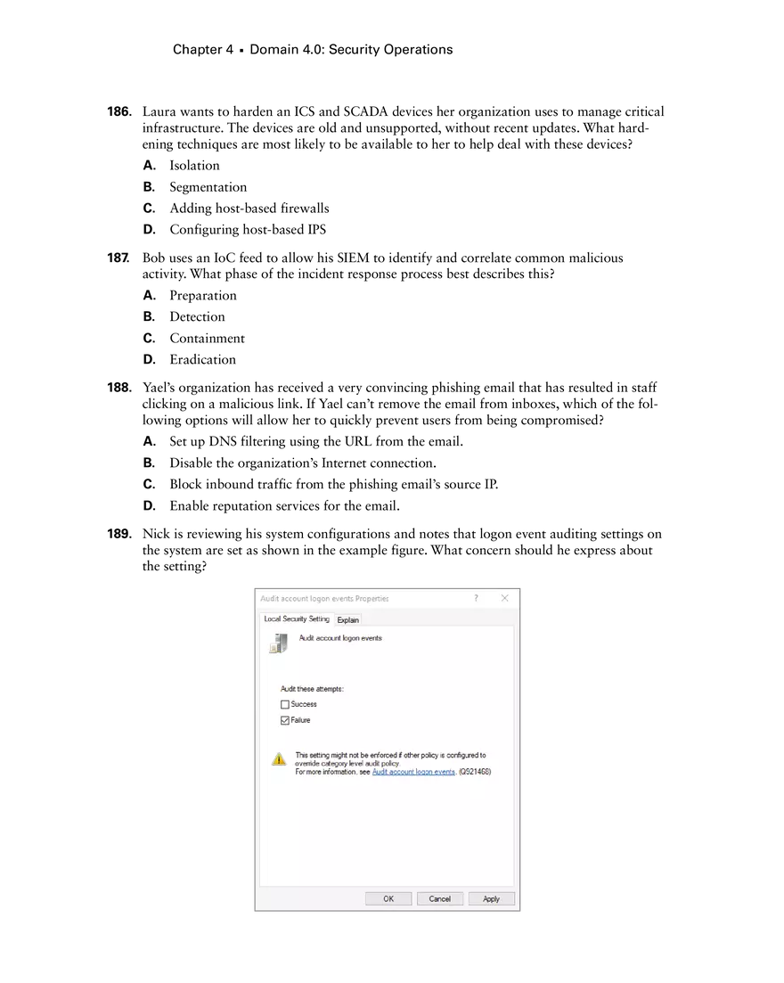 Chapter 4 Domain 4.0 Security Operations - Page 32