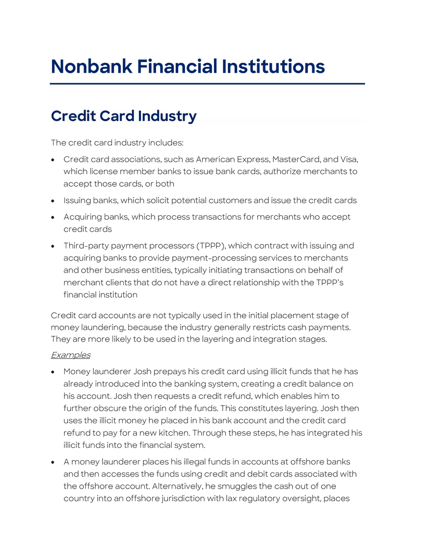 Nonbank Financial Institutions - Page 1
