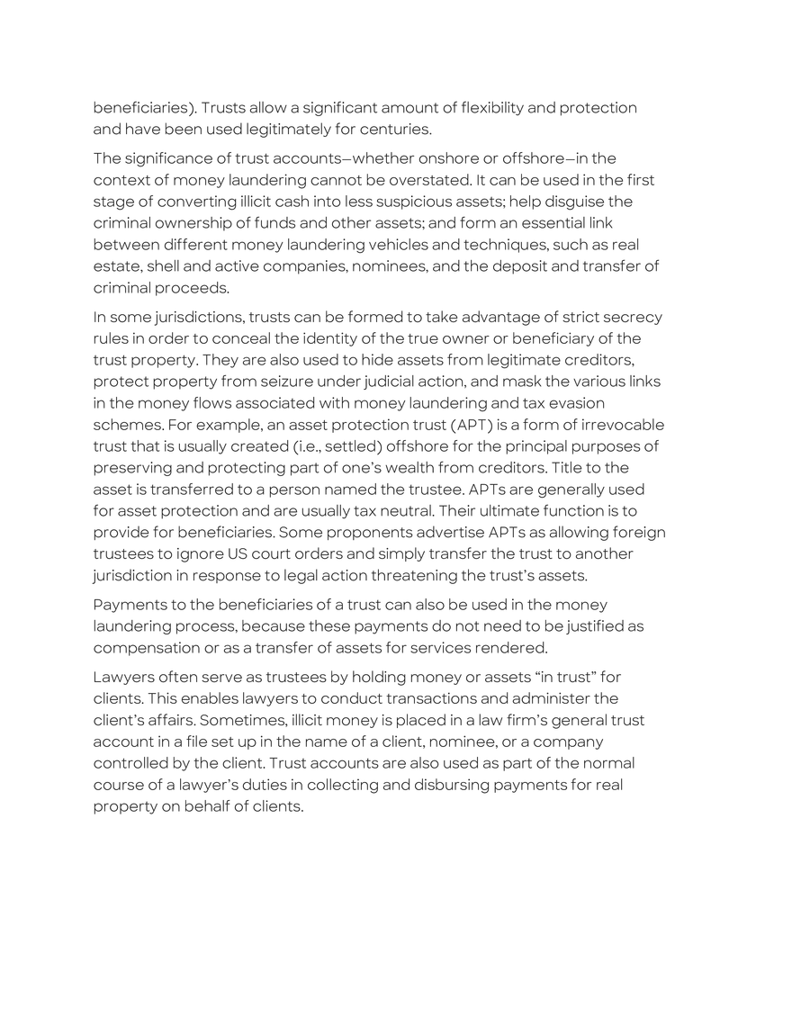 Corporate Vehicles Used to Facilitate Illicit Finance - Page 8