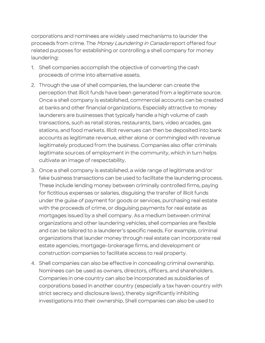 Corporate Vehicles Used to Facilitate Illicit Finance - Page 5