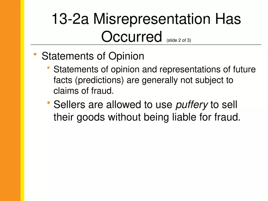 13-2 Fraudulent Misrepresentation - Page 3