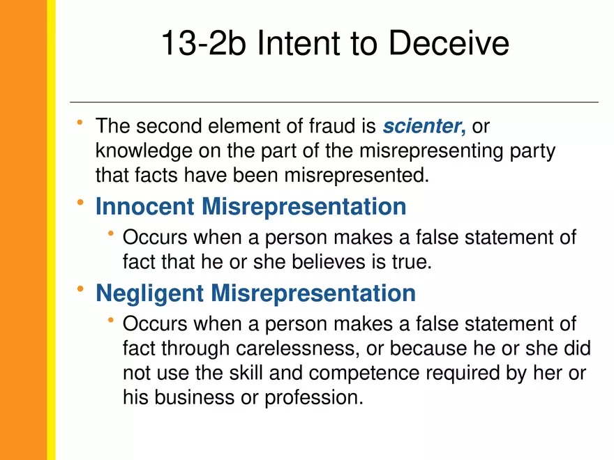 13-2 Fraudulent Misrepresentation - Page 5