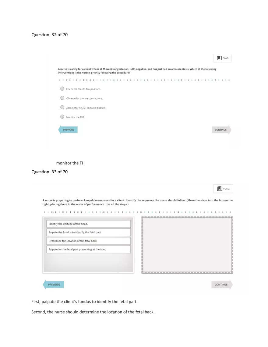 Ati Pn Maternal Proctored Exam 2023 With Ngn - Page 16