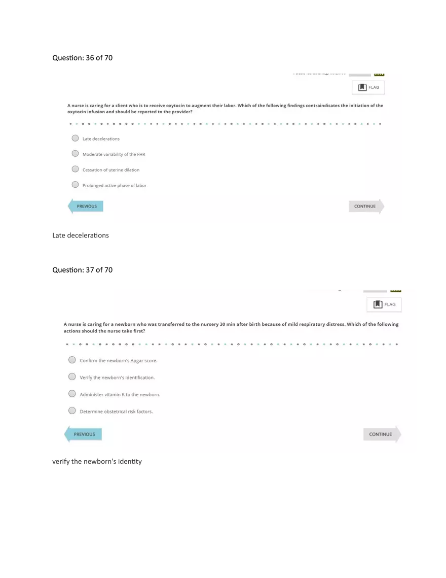 Ati Pn Maternal Proctored Exam 2023 With Ngn - Page 18