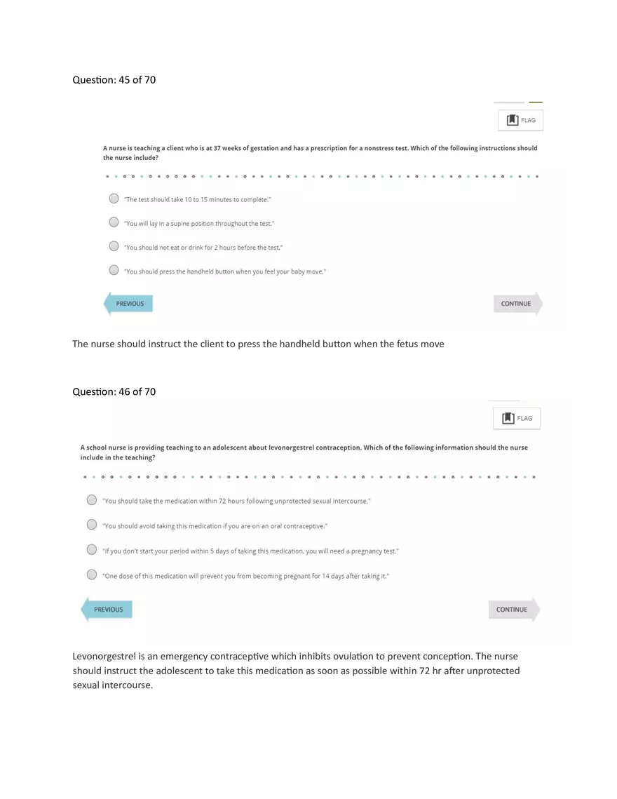 Ati Pn Maternal Proctored Exam 2023 With Ngn - Page 22