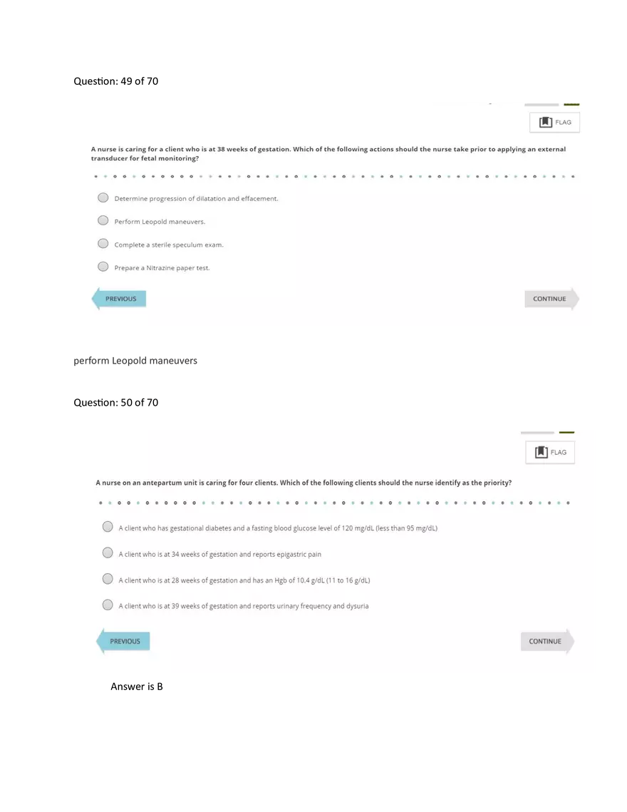Ati Pn Maternal Proctored Exam 2023 With Ngn - Page 25