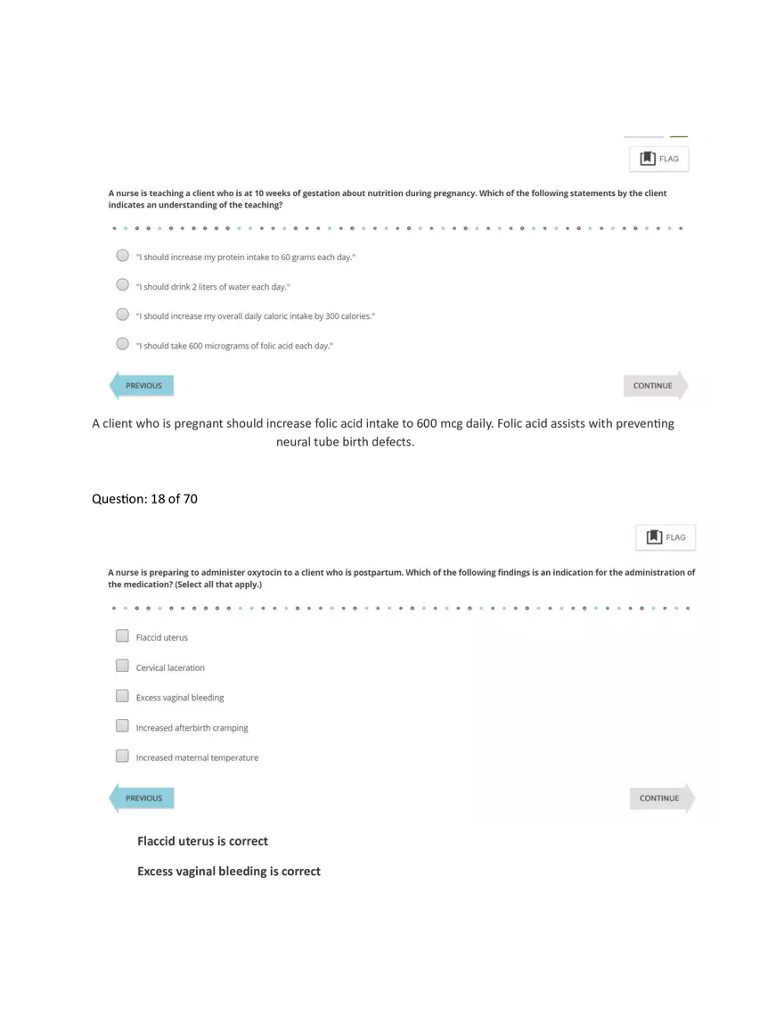 Ati Pn Maternal Proctored Exam 2023 With Ngn - Page 3