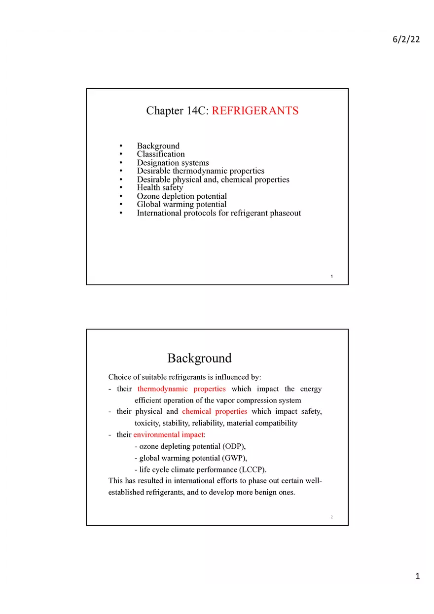 Chapter 14C Refrigerants - Page 1