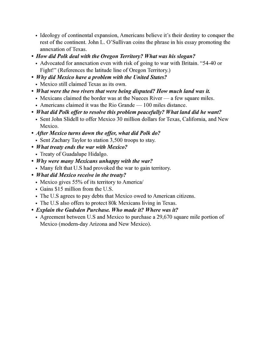 Chapter 13 Manifest Destiny — Texas and Mexican War - Page 3