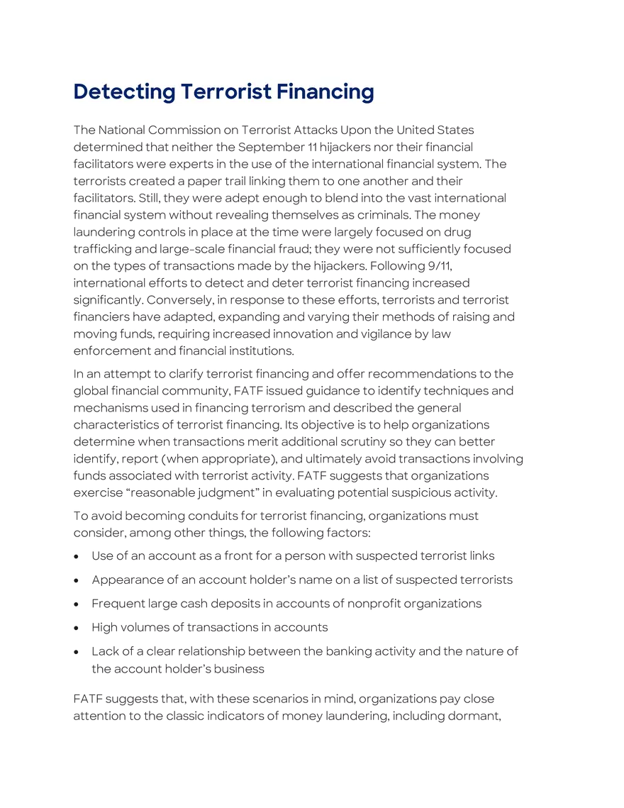 Terrorist Financing - Page 13