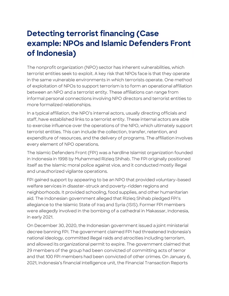 Terrorist Financing - Page 6