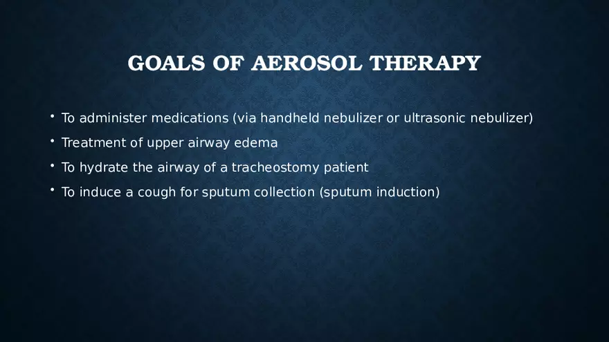 Aerosol and Humidity Therapy - Page 54