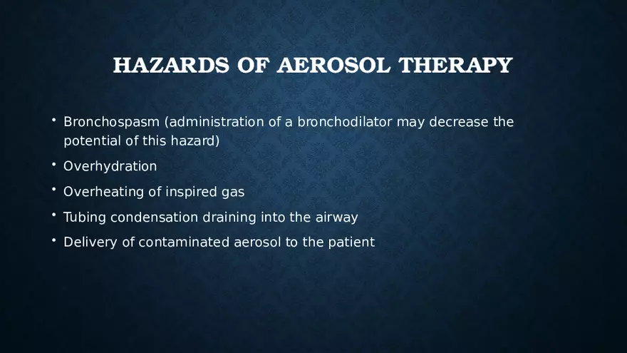 Aerosol and Humidity Therapy - Page 55