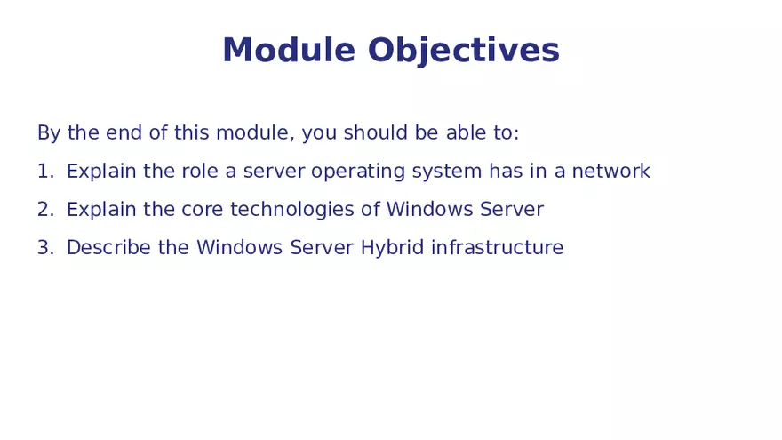 Module 1 Dive Into WindowsServer Hybrid Infrastructure - Page 13