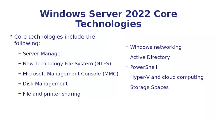 Module 1 Dive Into WindowsServer Hybrid Infrastructure - Page 5