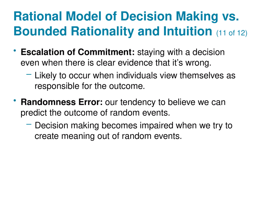 Chapter 5 Perception and Individual Decision Making - Page 19