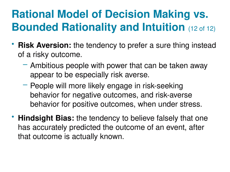 Chapter 5 Perception and Individual Decision Making - Page 20