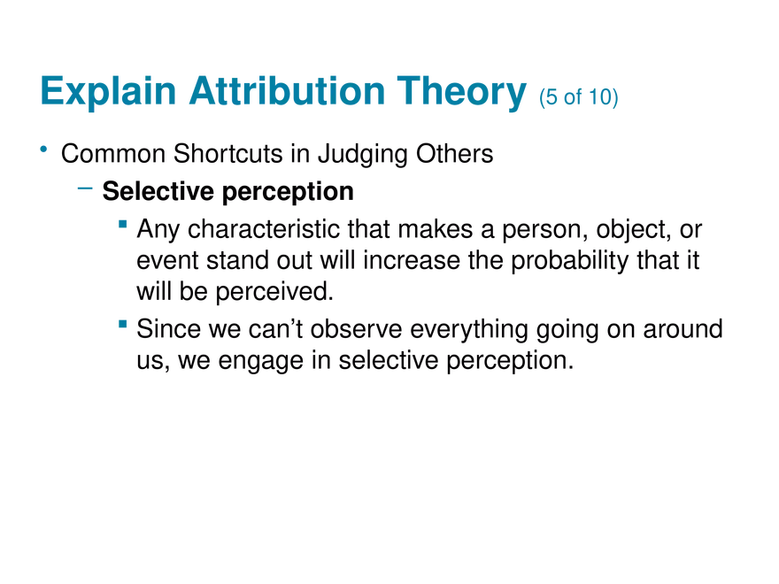 Chapter 5 Perception and Individual Decision Making - Page 36