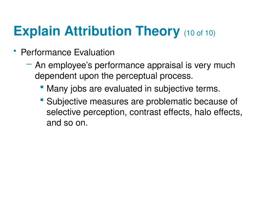 Chapter 5 Perception and Individual Decision Making - Page 6