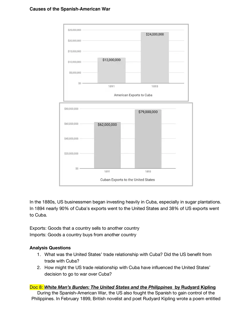 Causes of the Spanish-American War - Page 13