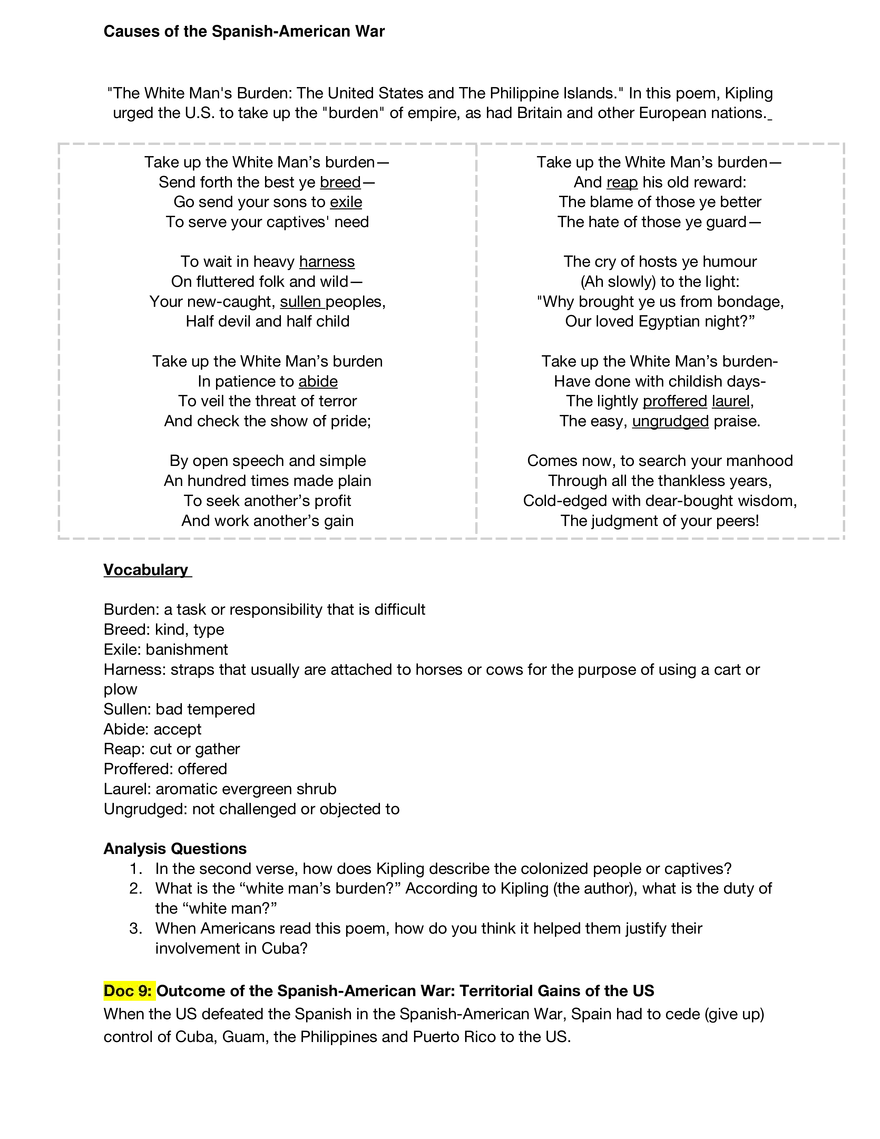 Causes of the Spanish-American War - Page 3