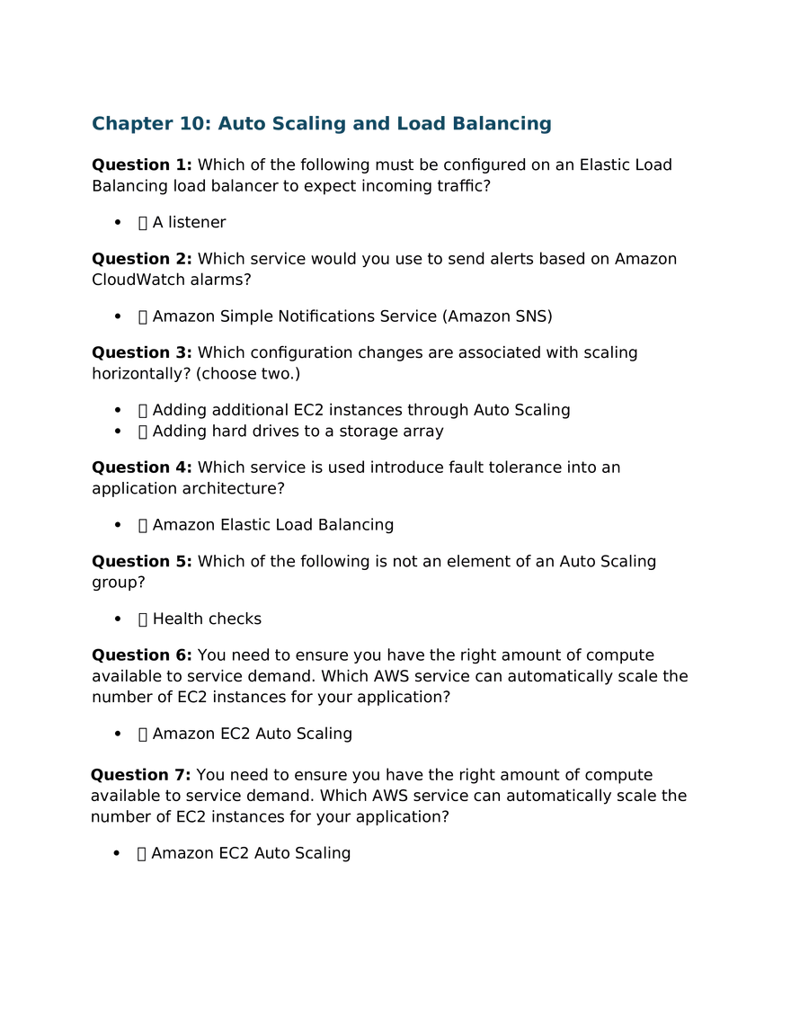 Chapter 10 Auto Scaling and Load Balancing - Page 1