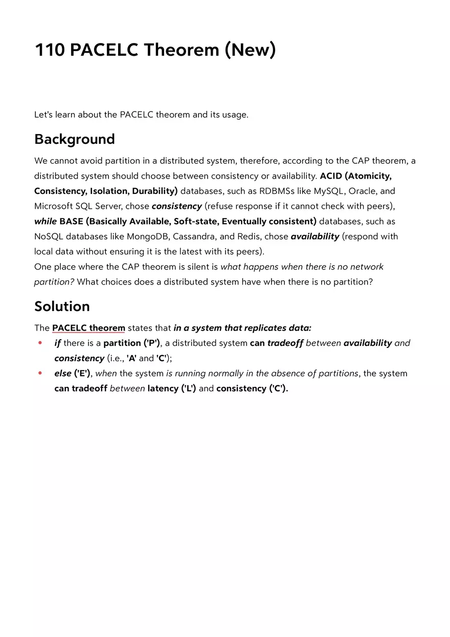 PACELC Theorem - Page 1