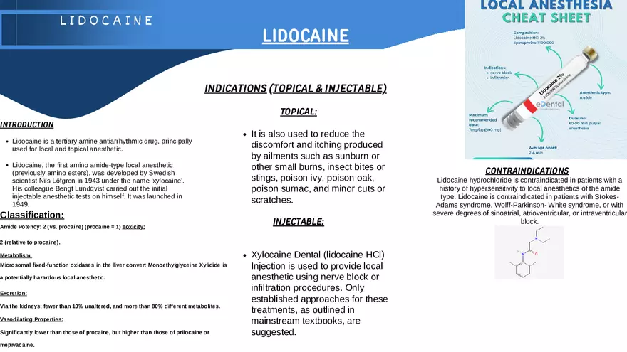 Lidocaine - Page 1