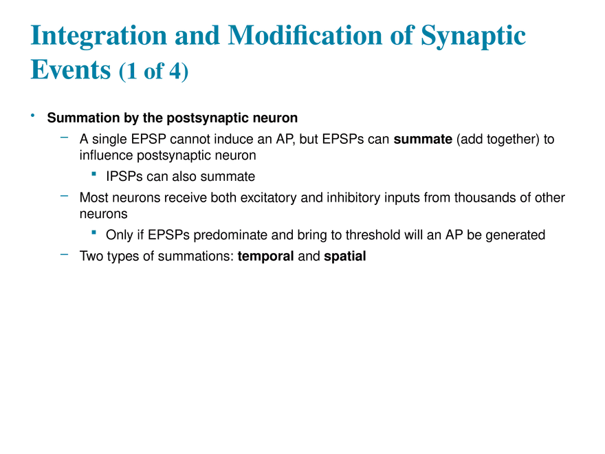 11.8 Postsynaptic Potentials - Page 16