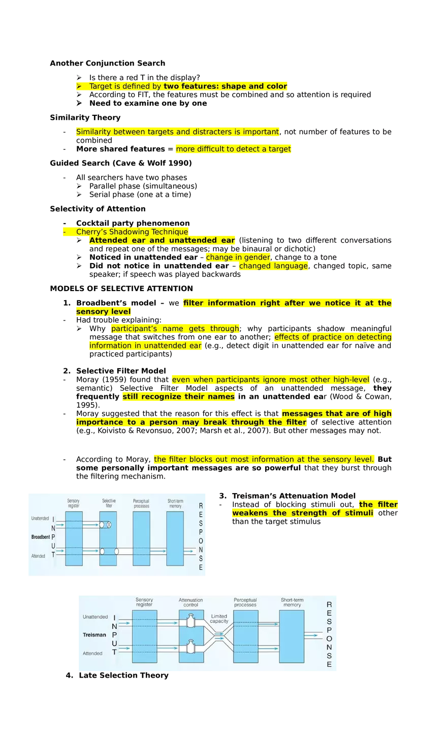 Lesson 5 Attention and Consciousness - Page 2